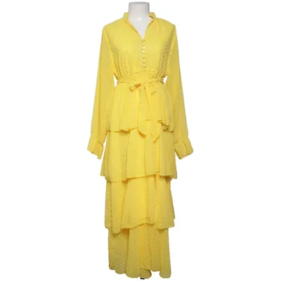 Maxi dress (Yellow) from Shein Cotton, Polyester