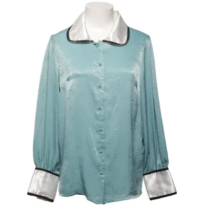 Blouse (Turquoise, Multicolore) de Les Lèvres Polyester