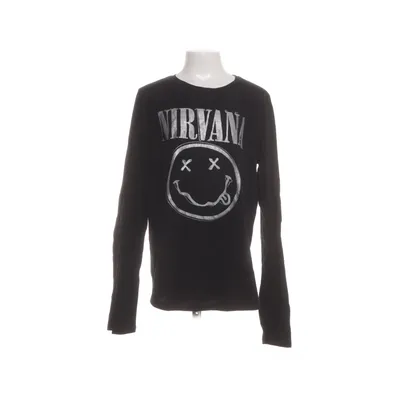 Långärmad t-shirt (Svart, Vit) från Nirvana