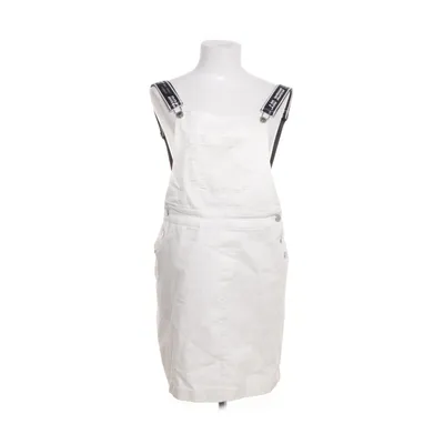 Hängselklänning (Vit) från FB Sister Bomull, Elastan