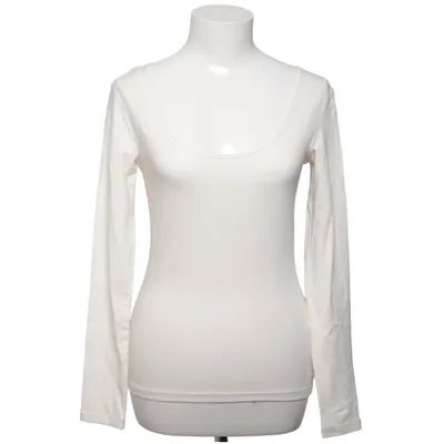 Langærmet t-shirt (Beige) fra H&M Bomuld, Elastan