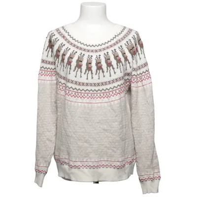 Weihnachtspullover (Beige, Weiß, Rot) von L.O.G.G by H&M Alpakawolle, Baumwolle, Polyamid, Viskose