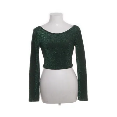 Crop top (Groen) van Fashion Nova Metallvezel, Nylon, Polyester
