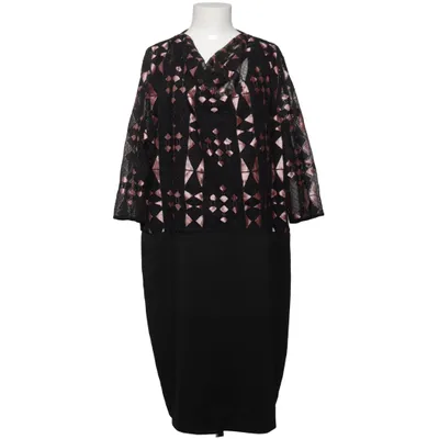 Dress (Black, Pink) from Brandtex Elastane, Polyester, Viscose