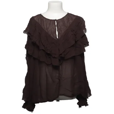 Blouse (Brown) from Dobber Viscose