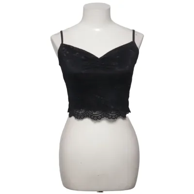 Crop top (Noir) de Fishbone Élasthane, Polyamide, Polyester