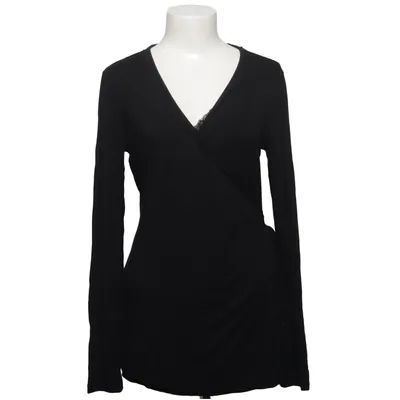 Wickeltop (Schwarz) von Mom2Mom Elasthan, Viskose