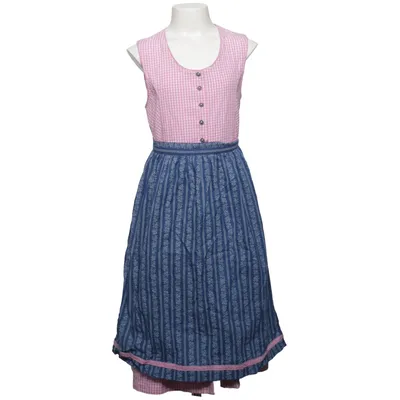 Dirndl (Pink, Weiß) von Birkhahn Mode Baumwolle, Polyester