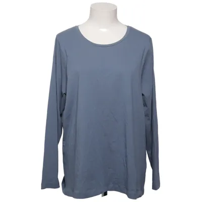 Långärmad t-shirt (Blå) från XLNT by KappAhl Bomull, Elastan