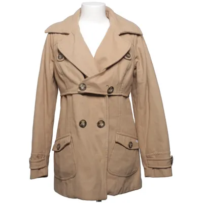 Frakke (Beige) fra Notthesame Polyester, Uld