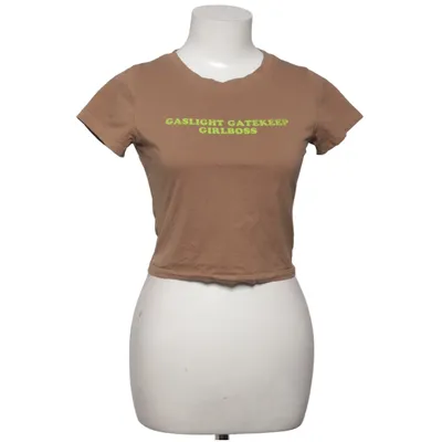 T-shirt (Bruin) van Cherry Kitten Katoen, Elastaan