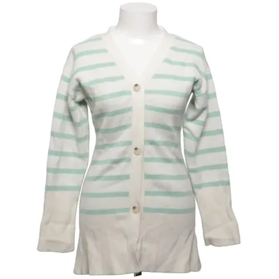 Cardigan (White, Green) from By Malina Cotton, Wool