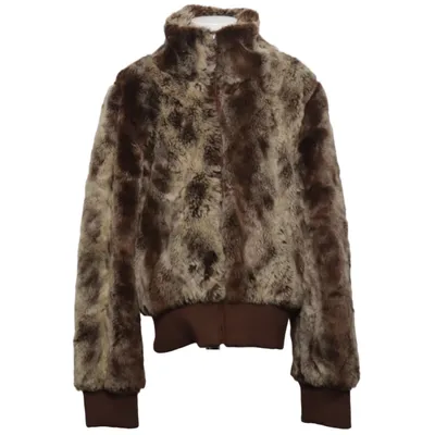 Jakke (Brun) fra H&M Young Akryl, Polyester
