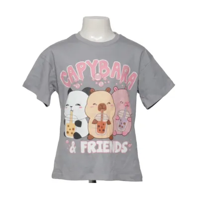 T-shirt (Gris, Multicolore) Coton