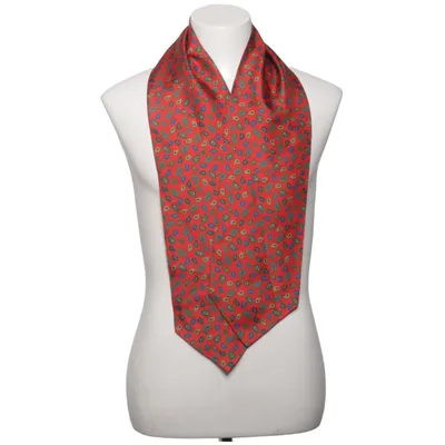 Kostymsjal (Röd, Flerfärgad) från Ascot Silke