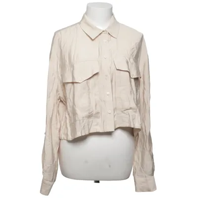 Shirt (Beige) from Stradivarius Polyamide, Viscose