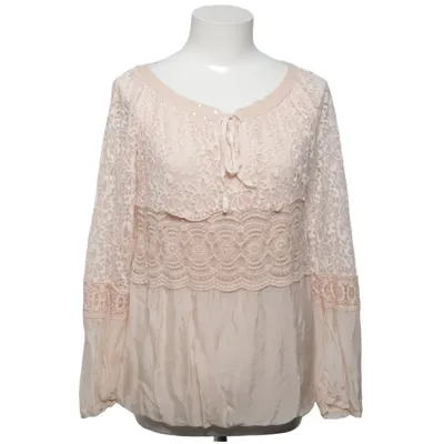 Bluse (Beige) fra Perla Nera Elastan, Polyamid, Silke, Viscose