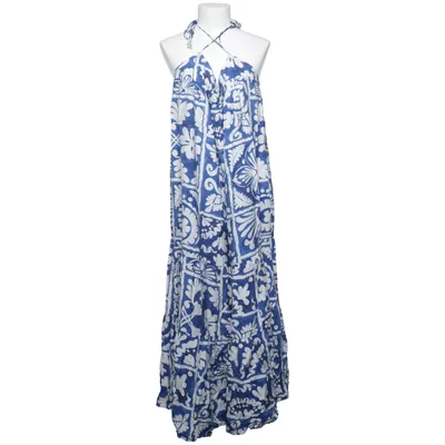 Långklänning (Blå, Vit) från H&M Polyamid, Viskos