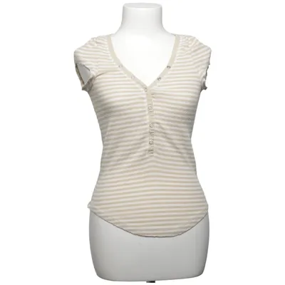 Henley shirt (Beige, White) from Out from Under