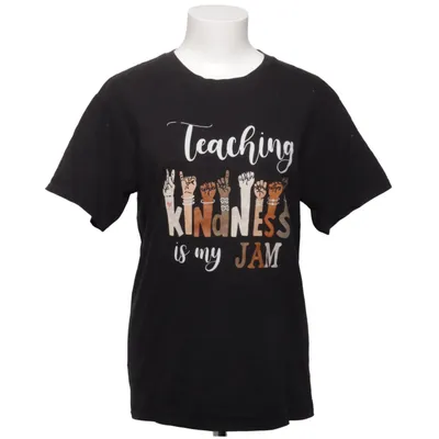 T-shirt (Svart, Flerfärgad) från Gildan Bomull