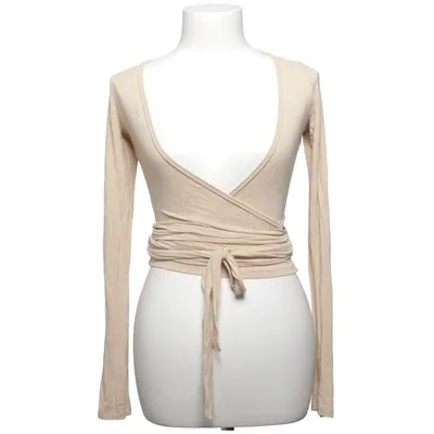 Wikkelblouse (Beige) van Exercere Acryl, Elastaan, Viscose