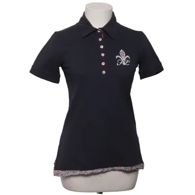 Pikétröja (Blå, Röd, Vit) från Fior Da Liso Bomull, Elastan