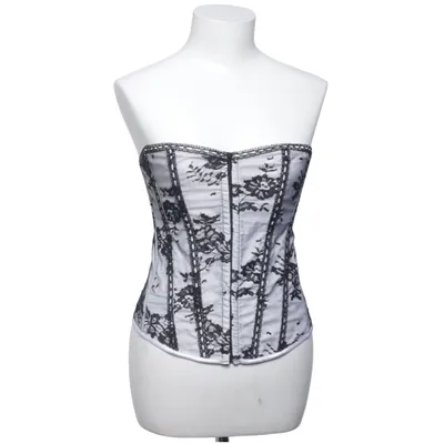 Corset (Black, White) from Vaacodor Cotton, Elastane, Polyester