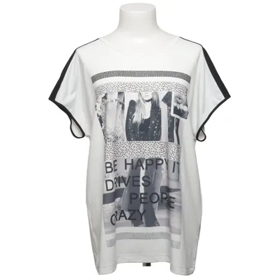 T-shirt (Blanc, Noir) de Lea H. Élasthane, Polyester, Viscose