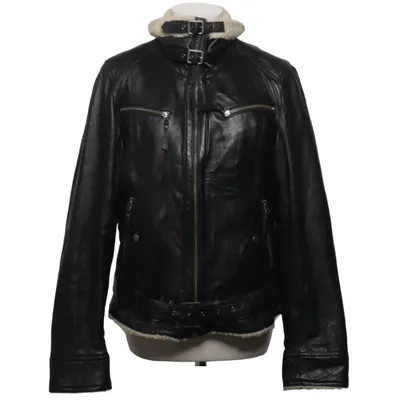 Shearlingjacka (Svart, Beige) från Molltan Skinn, Polyester