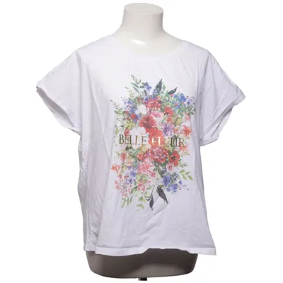 T-shirt (Hvid, Flerfarvet) fra Montego Bomuld