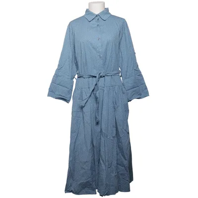 Blousejurk (Blauw, Wit) van Reunion Katoen, Elastaan