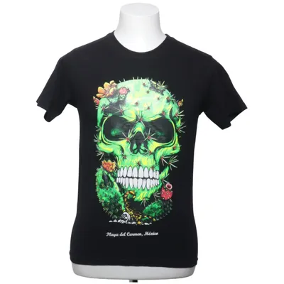 T-shirt (Sort, Flerfarvet) fra Comfort Bomuld