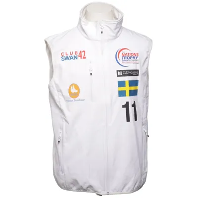 Ytterväst (Vit) från Clique Elastan, Polyester