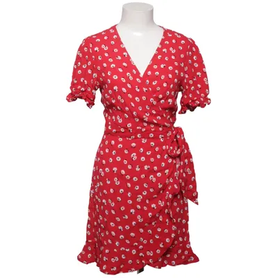 Wrap dress (Red, White) from Ghanda Viscose