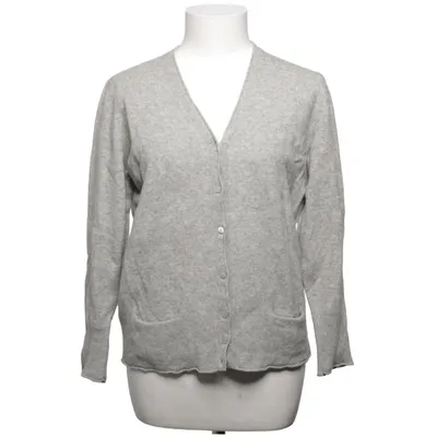 Strickjacke (Grau) von Le Tricot Perugia Kaschmir, Merinowolle, Seide