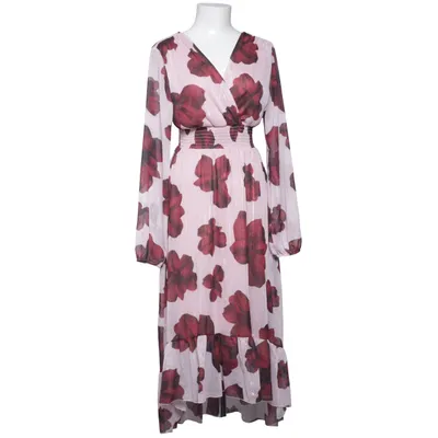 Robe longue (Rose, Rouge) de Quiz Fibre métallique, Polyester
