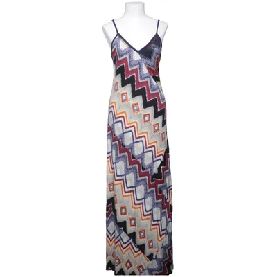 Maxi dress (White, Multicolored) from Derhy Polyester, Viscose