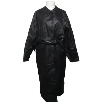 Leren jas (Zwart) van Zeitlos by Luana Leer, Polyester