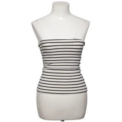 Tubetop (Hvid, Sort) fra H&M Basic Bomuld, Elastan