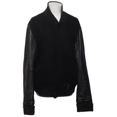 Bomberjacka (Svart) från Sandro Akryl, Skinn, Polyester, Ull