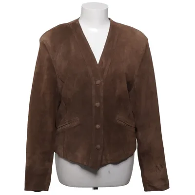 Läderjacka (Brun) från STOCKH LM Acetat, Mocka