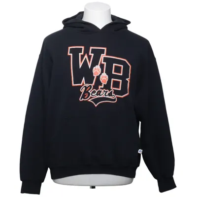 Sweat à capuche (Noir) de Russell Athletic Coton, Polyester