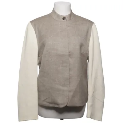 Kavaj (Beige, Vit) från Cavaliere Femme Silke, Ull
