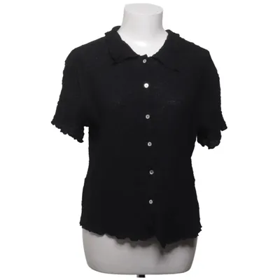 Kortärmad skjorta (Svart) från Mango Bomull, Elastan, Polyamid