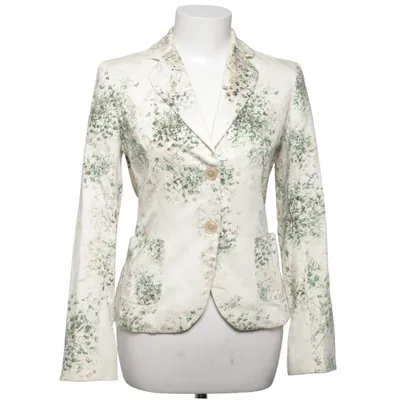 Kavaj (Vit, Grön, Flerfärgad) från MaxMara Bomull, Kupro, Viskos