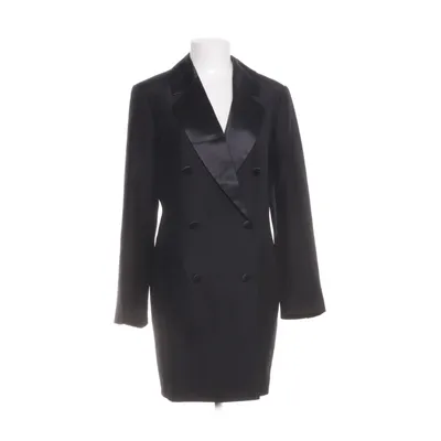 Coat (Black) from H&M Silk, Wool, Viscose