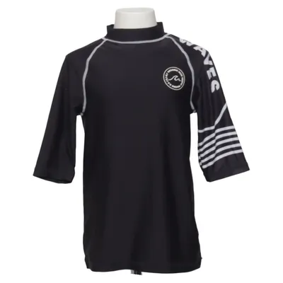 T-shirt de natation (Noir) de H&M Élasthane, Polyester