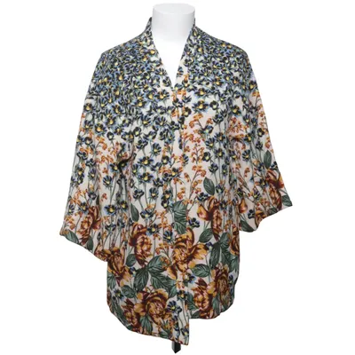 Cardigan (Beige, Multicolored) from Indiska Elastane, Polyester, Viscose