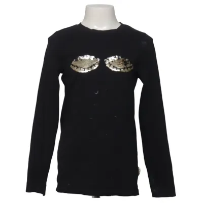 Lange mouwen shirt (Zwart) van Pom Pom Katoen, Elastaan