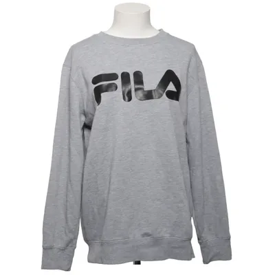 Collegetröja (Grå) från Fila Bomull, Polyester